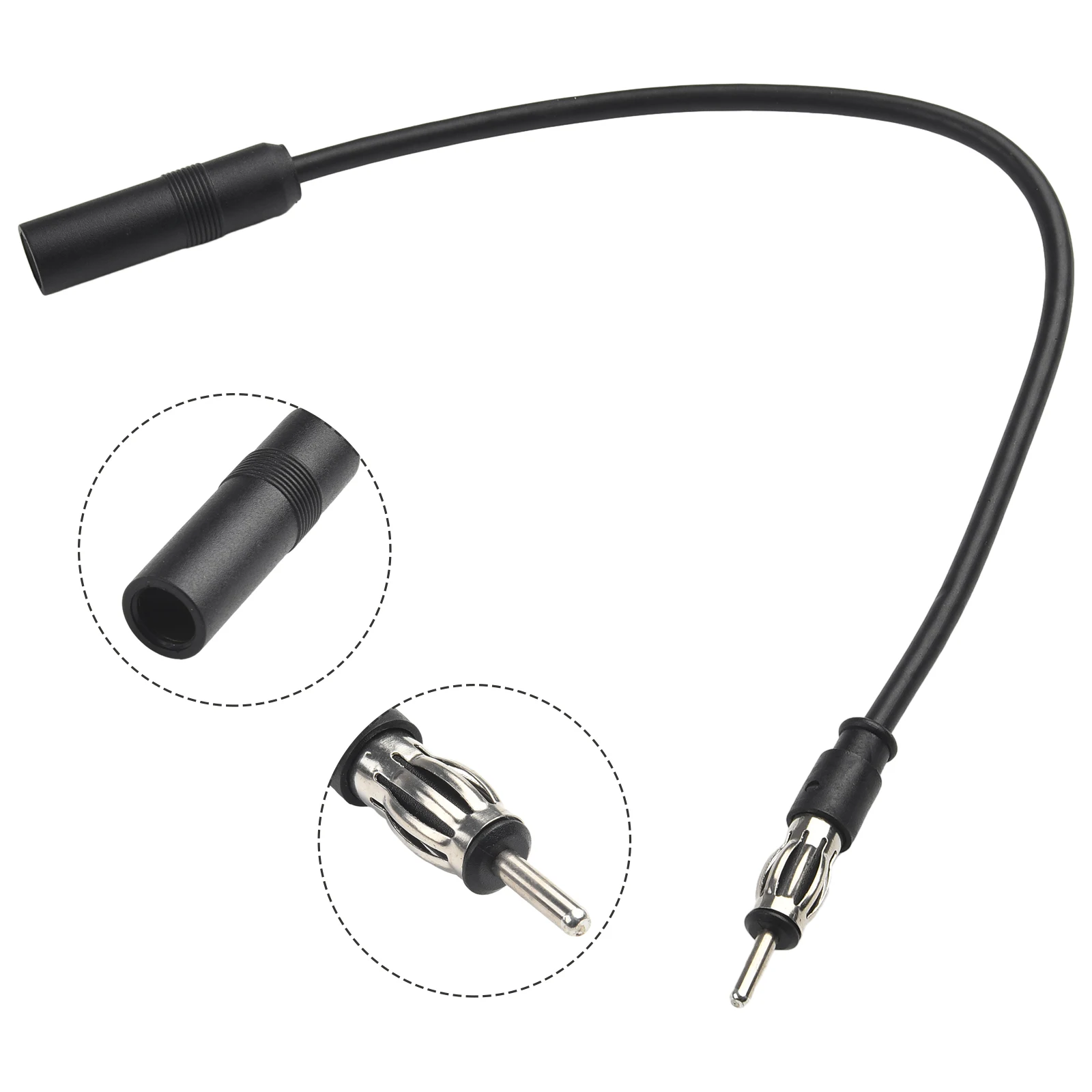 Car Cable Portable Purpose Radio Wide Application ABS Antenna Extension Cable General Brand New Car Spare Parts