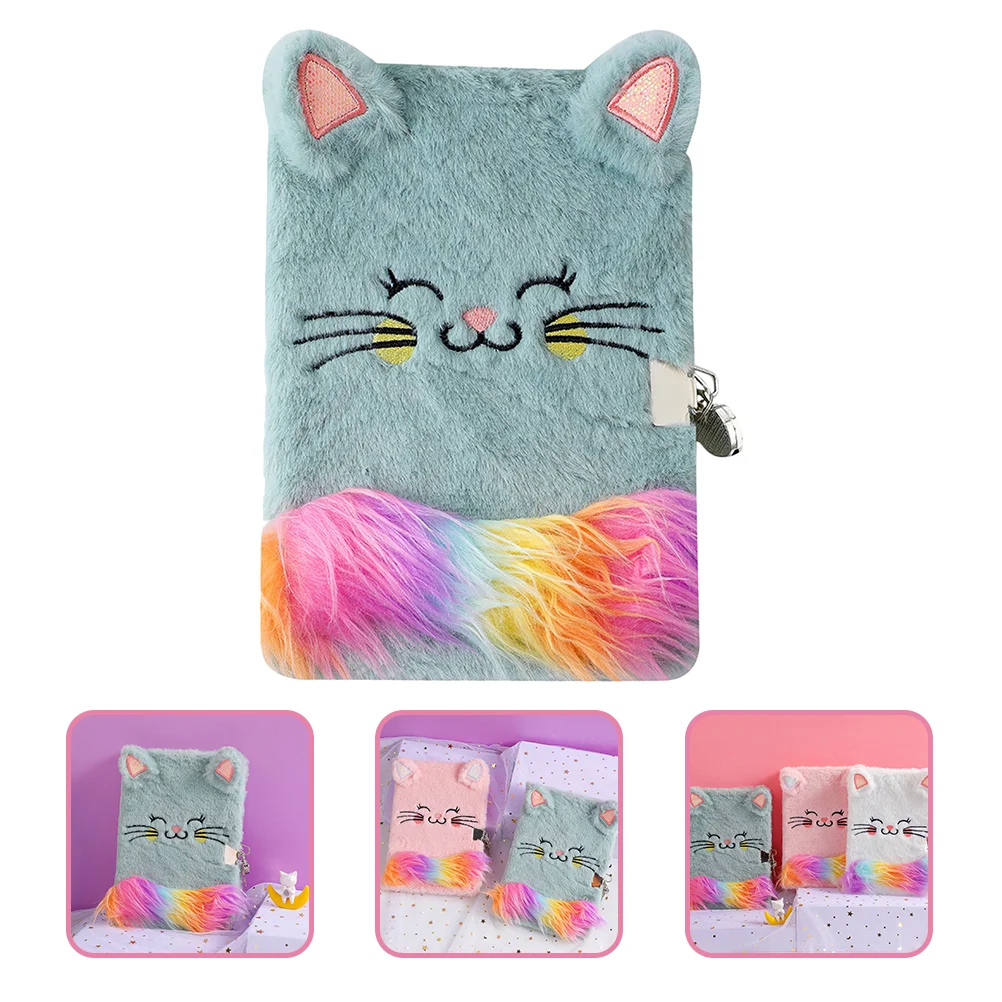 Imagem -05 - Plush mi Note Notebook para Crianças Hairy Journal Girls Drawing Notepad Fluffy Diary Animais