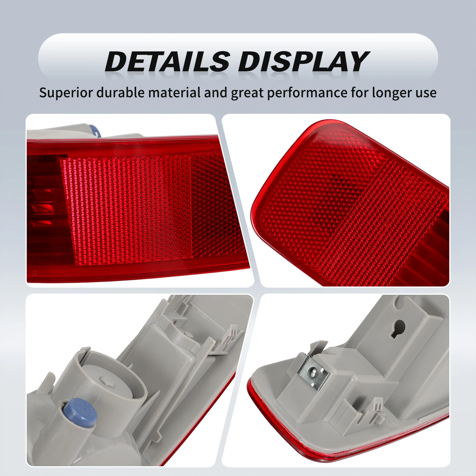 عاكسات المصد الخلفي لجانب الركاب الأيمن، أضواء خلفية 8355A004، متوافقة مع ميتسوبيشي أوتلاندر 2007-2013