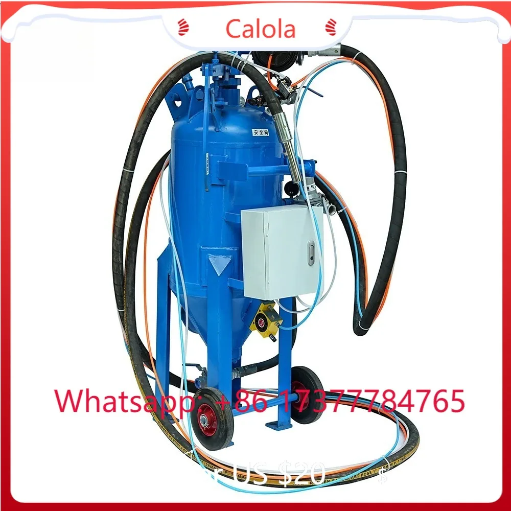 

High Pressure Dustless Wet Sandblasting Machine Wet Dry Dual Mode Sandblaster for Rust Paint Removal Surface Polishing