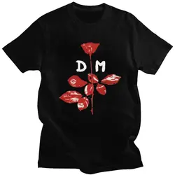 Custom Trendy Depeche Cool Mode T Shirt Men Short Sleeves Cotton T-shirt Print Music Tees Fashion Tshirt