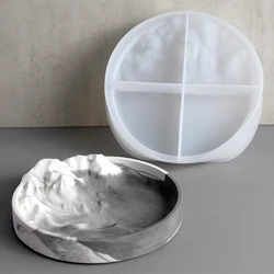 Montanha Forma De Silicone Molde, Irregular Bandeja De Armazenamento, Molde De Gesso, Resina Epóxi, Jóias Placa Artesanato, Moldes De Fundição, Decoração De Casa