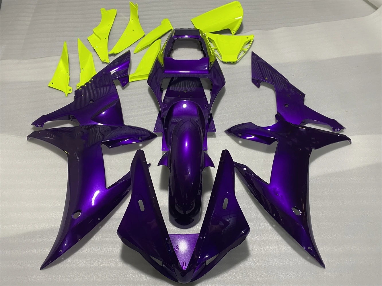 New ABS Motorcycle Whole Fairings Kit Applicable to YAMAHA R1 2002 2003 02 03 Bodywork Set Custom Purple Glossy