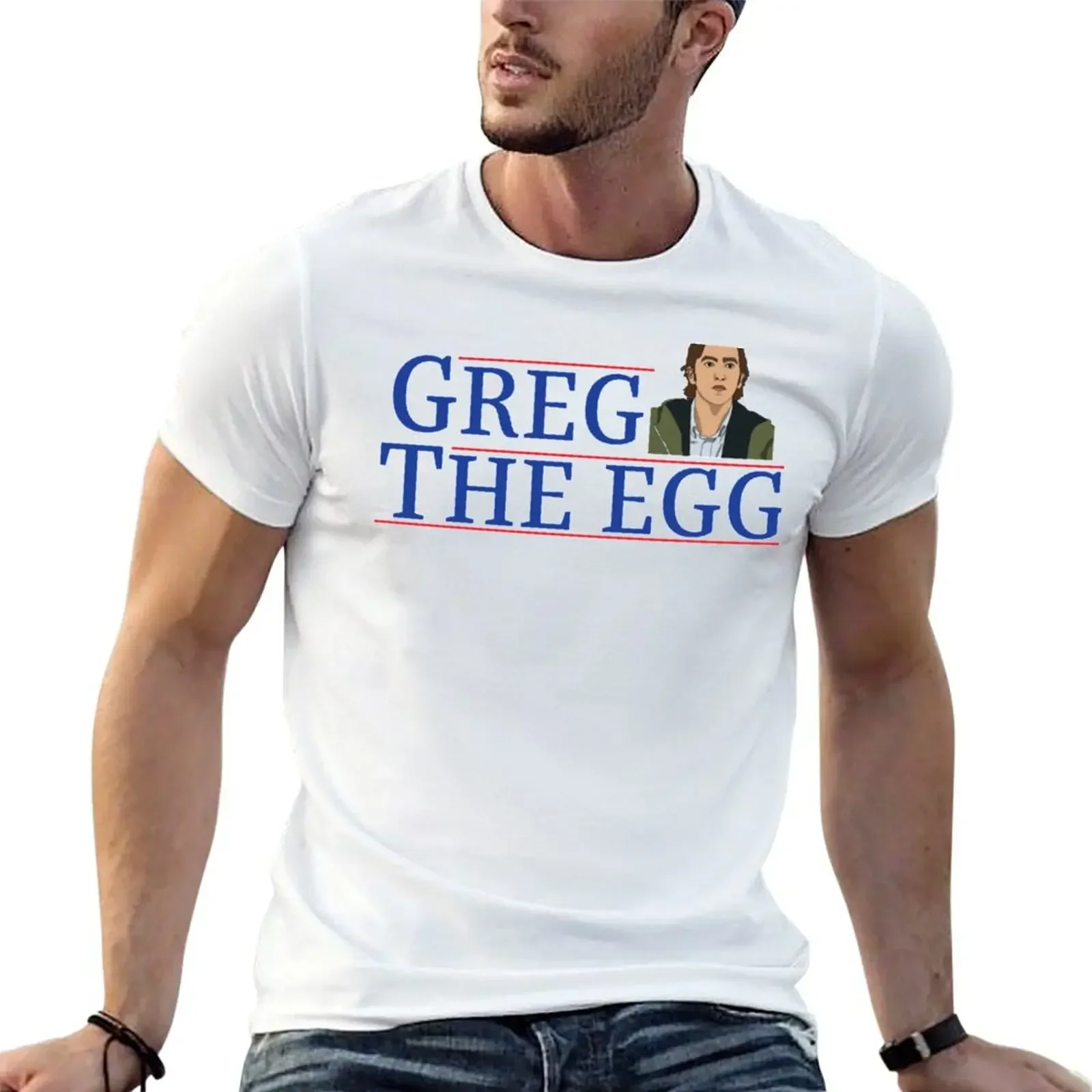 

Greg the Egg Reagan Bush - Cousin Greg Hirsch - Succession T-Shirt anime clothes tops customs custom t shirt Men's t-shirt