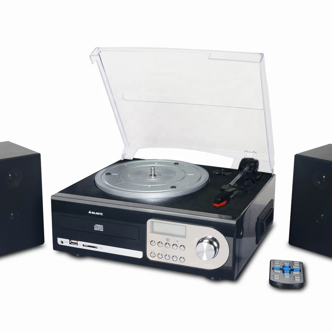 LP player multi  function vintage turntable with radio and CD player/cassette & Blue tooth wholesale gramophone