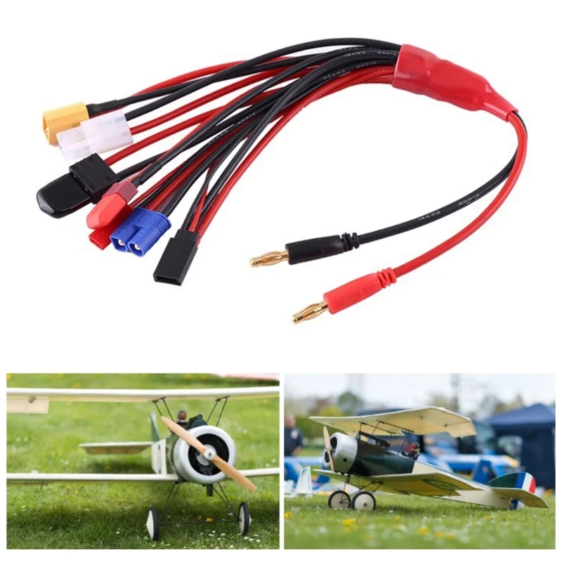 1 to 8 Battery Charging Plug Convert Cable Line for B6 B6AC Remote Control Car & Airplanes