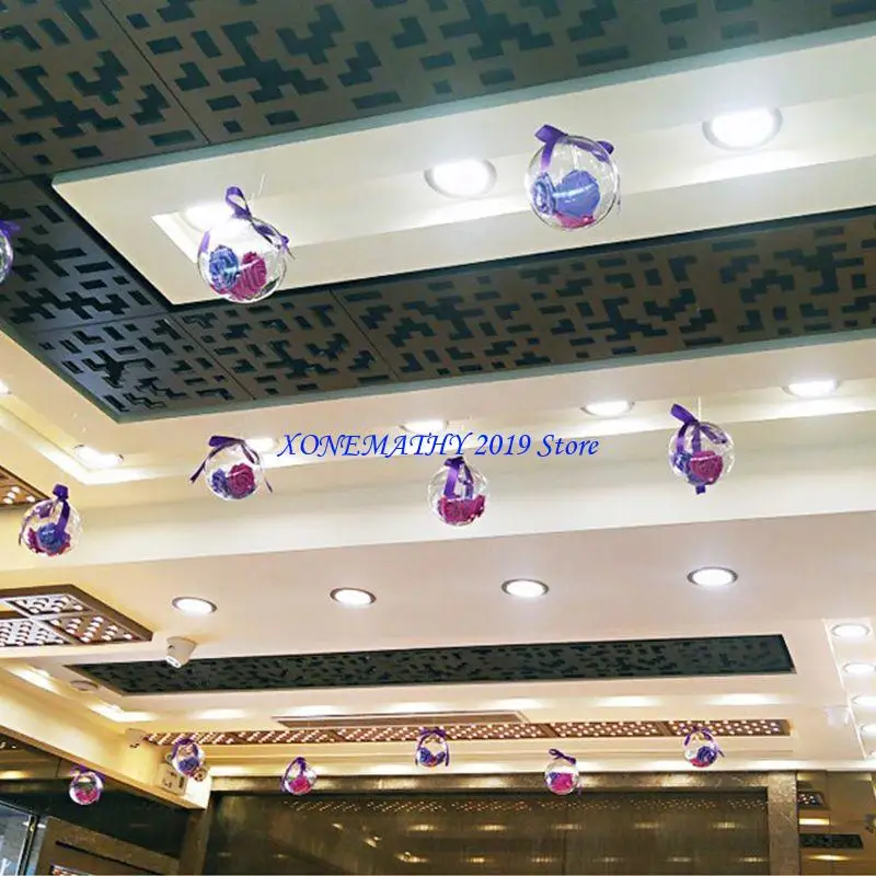 Clear Plastic Fillable Ball Mold for DIY Decorations