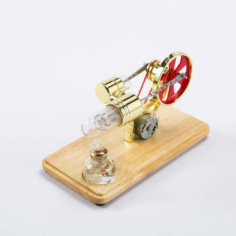 Four-color Stirling Engine Generator Model, Physics Science Experiment Kit, Educational STEM Teaching Toy for Students