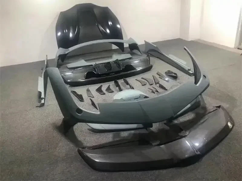 hot sales For Ferrari 488 upgraded MISH style body kit 488GTB carbon fiber material for front and rear bumper spoiler covers