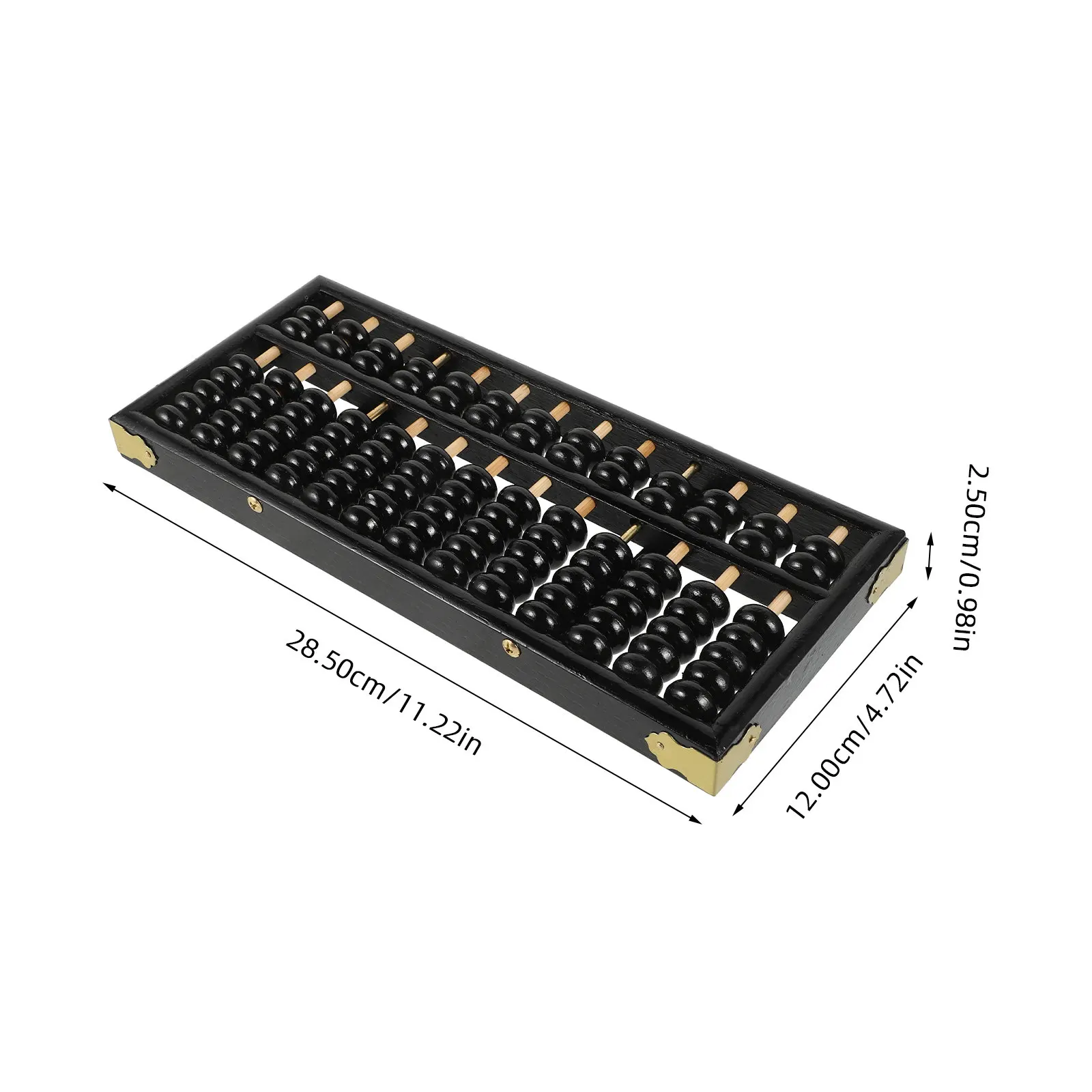 1Pcs 7-Bead Wooden Abacus 13-Digit Rods Fine Polished Rounded Edges Compact Portable Math Learning Tool for Children Numeracy