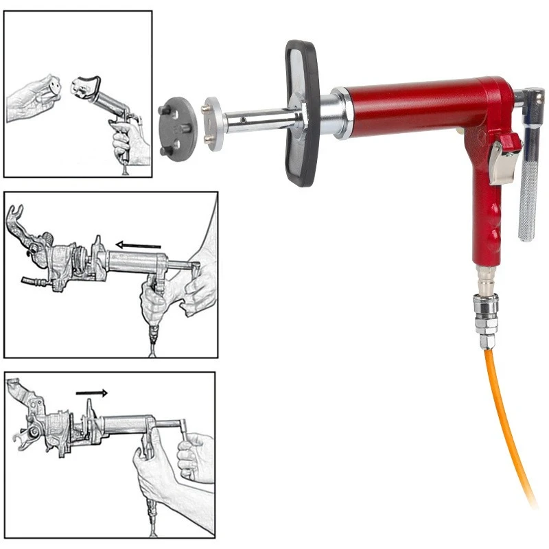 2026 Portable Case 24Pcs Pneumatic Brake Caliper Reset Tool Disc Piston Retractor For Auto Shop Brake Pad Service Equipment