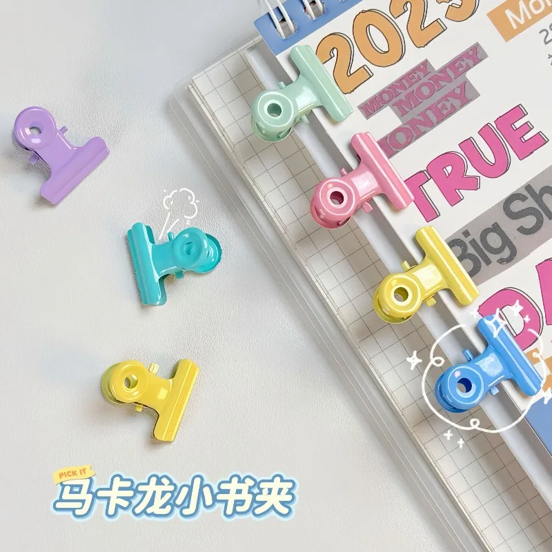 

Office cute long tail color paint file clip student paper folder information ticket folder