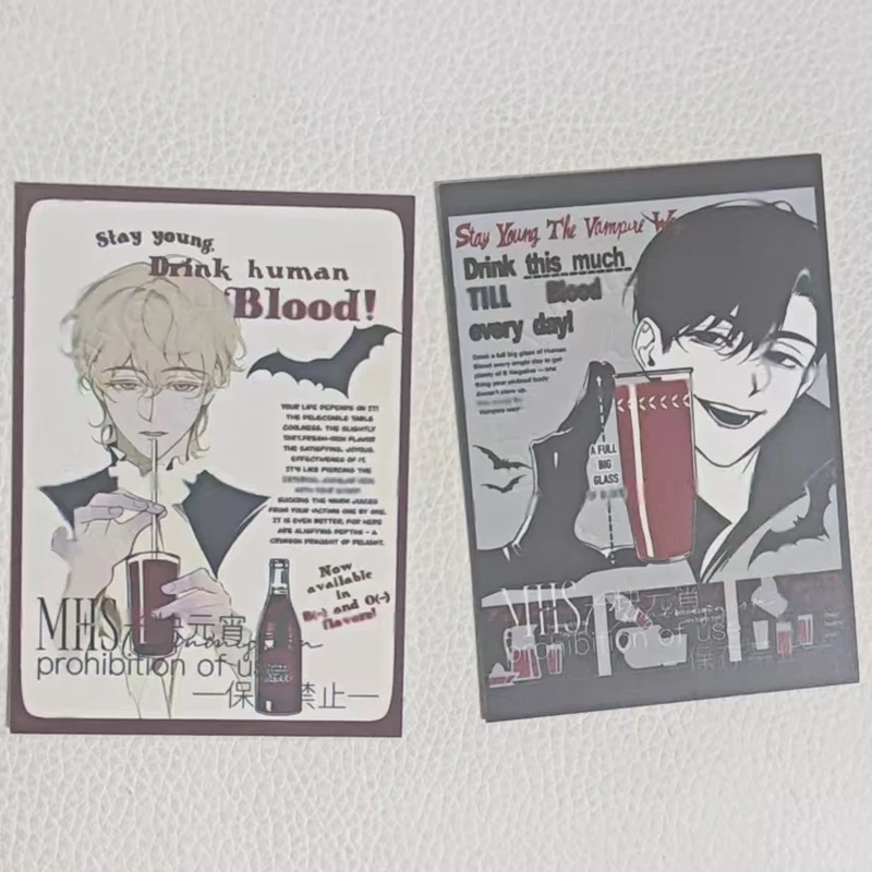 2Pcs/Set ALNST 2025 NEW Anime ALIEN STAGE Luka Ivan Creative Cards Photo Postcard Student Collection Card Birthday Gift