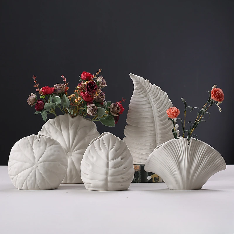 Vase Ceramic Plain Embryo Decoration Living Room  Home  Cabinet Decoration  Homestay Flower Ware