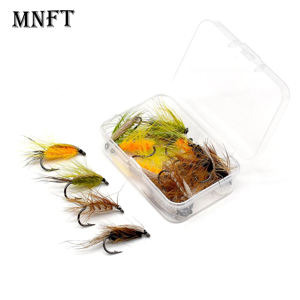 12 Stück Attraktor Wurm Bugger fliegt 4 Farben für Fliegenfischen Outdoor Forelle Kunstköder Angelausrüstung