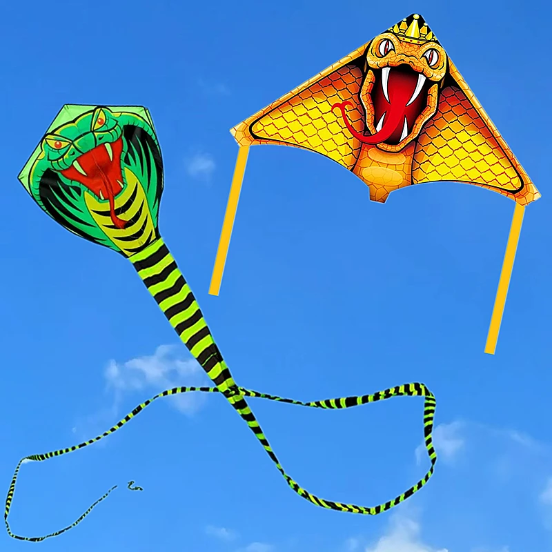 Grande cobra pipa voar corda linha de náilon pipa esportes de praia crianças pipa weifang cobra pipa esporte rei carretilha pipa diversão