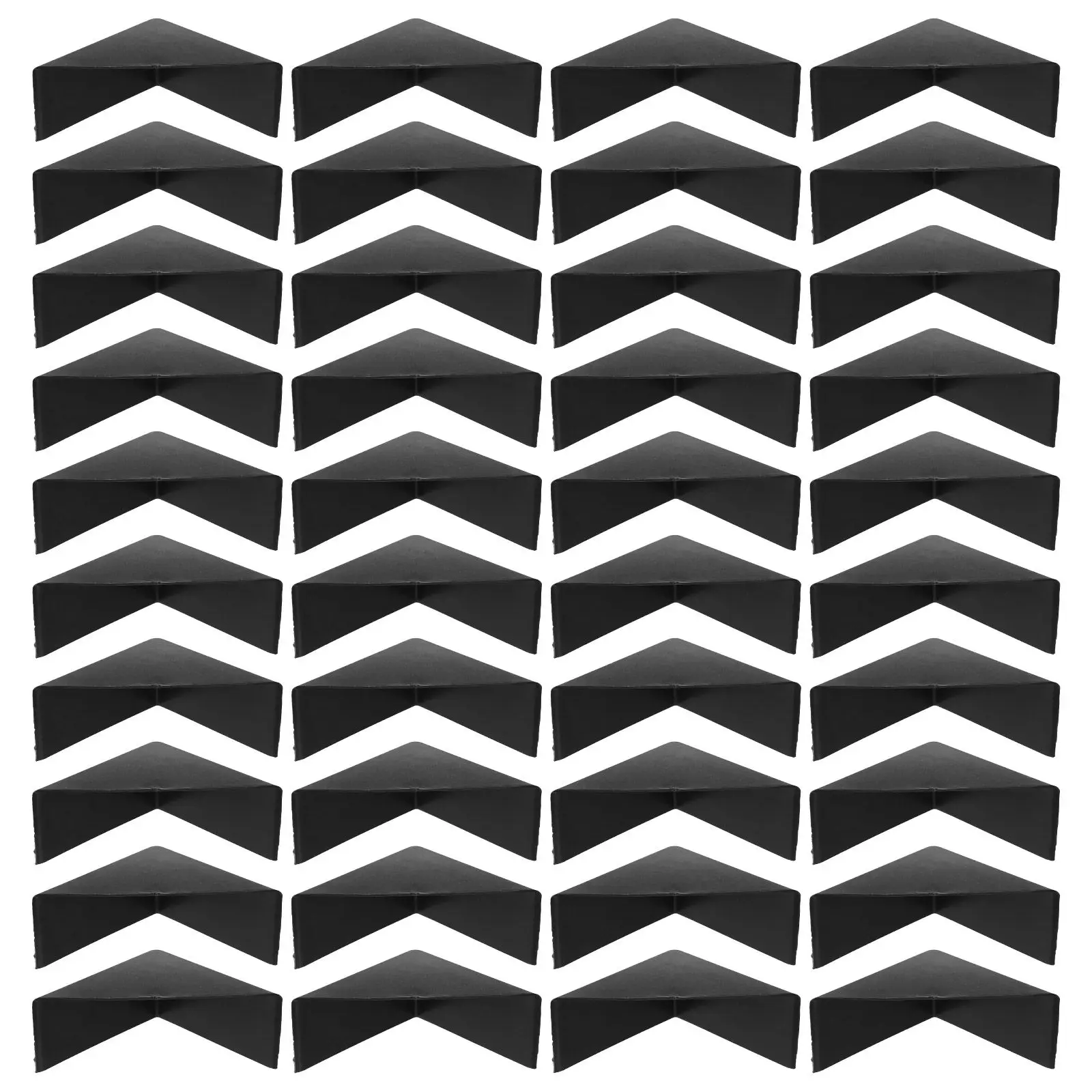 

200 шт. черных пластиковых защитных уголков высокой прочности для упаковки и защиты картинных рам, деревянной мебели, стеклянных столов при транспортировке