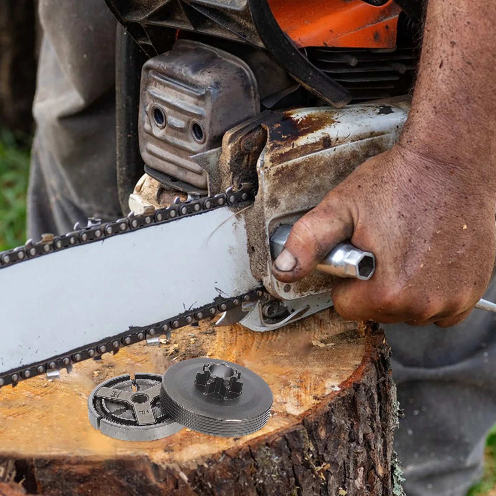 

1Set Heavy-Duty Clutch Drum Kit 52 5800 Replacement for Chinese Chainsaw Chainsaw Repair Maintenance Accessories