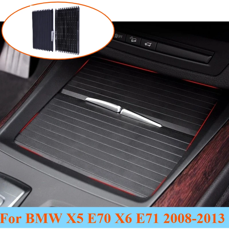 

For BMW X5 E70 X6 E71 2008-2013 Center Console Cup Holder Sliding Lid Panel Cover Water Cup Storage Trim Replacement Accessory