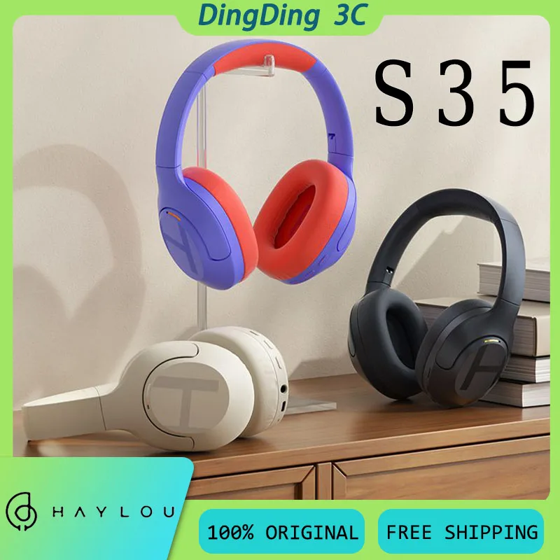

HAYLOU S35 Wireless Headphone With Mic Calling Noise Reduction Long Battery Life Low Latency HiFi Foldable Custom Gaming Headset