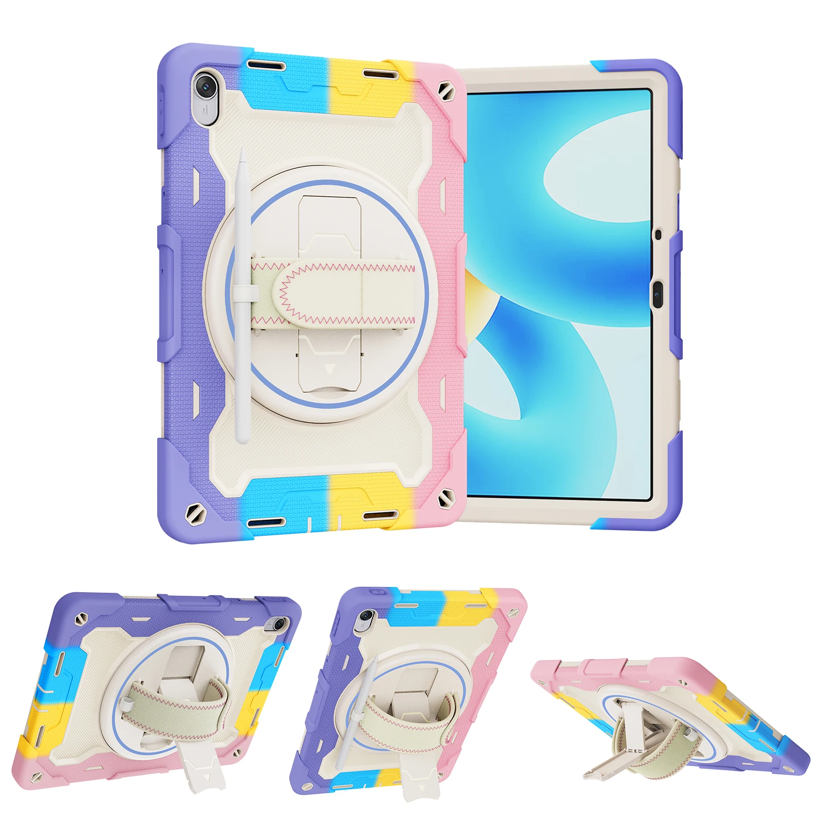 

Чехол для Matepad Pro 11 2022 12,6 дюйма 11,5 S 2024 Air 11,5 2023 10,8 Armor Coque Funda Kids EVA безопасная ручка-подставка чехол для планшета