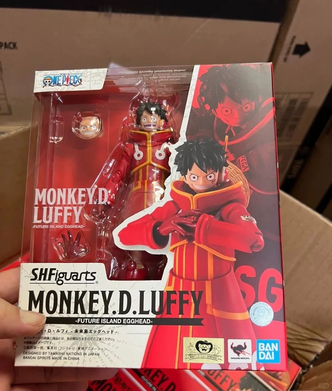 

SHF ONE PIECE Luffy In Stock Bandai Future Egg Head Island Genuine Joint Movable Doll Figure Collection Gifts Action Figure Mode