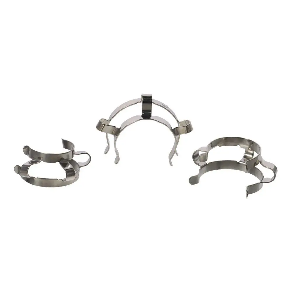 

Widely Application Lab Clamp Mounting Clips Joint Clip Laboratory Connector Silver Tone Steel Glass Taper Joints