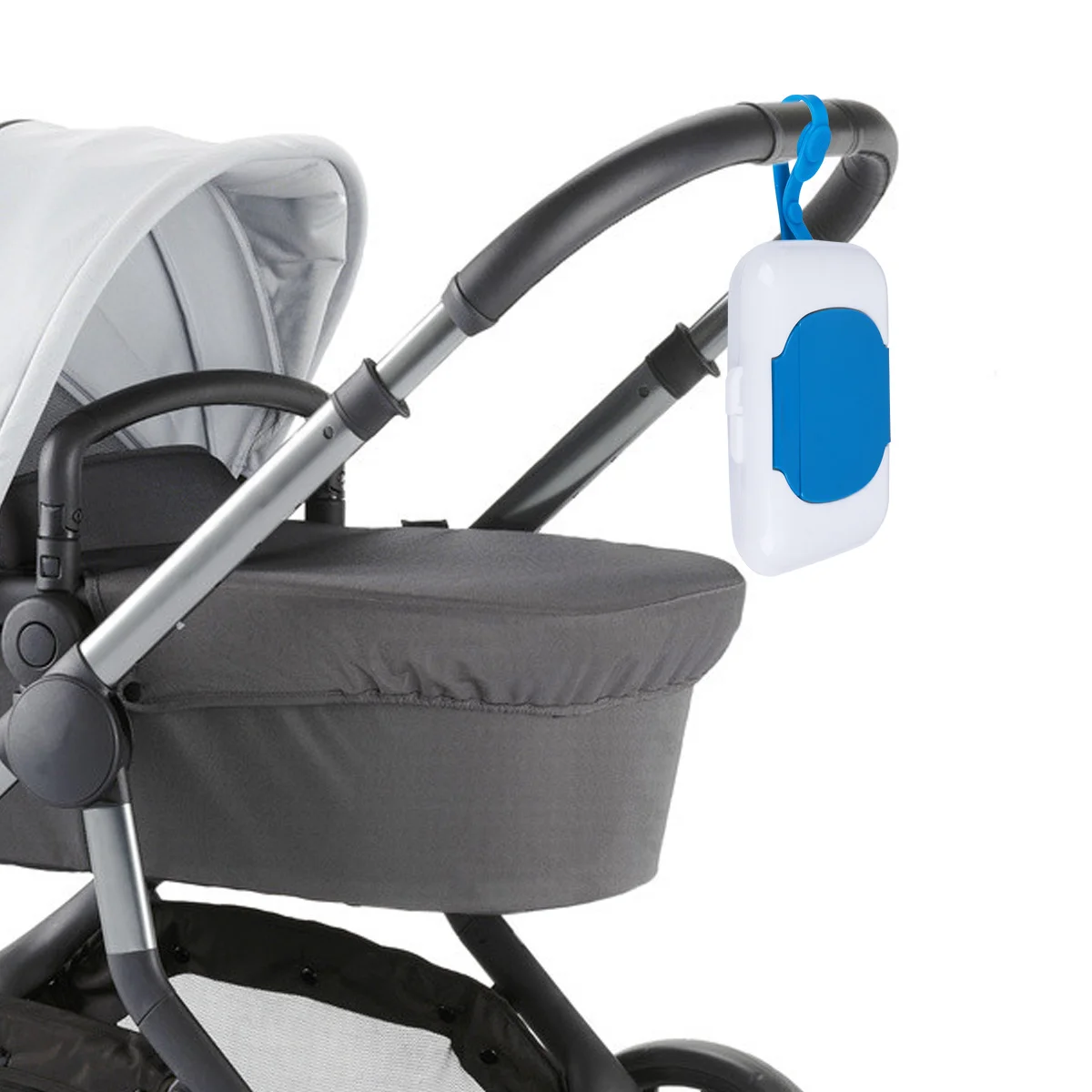 

Portable Baby Wet Tissue Case Lightweight Reusable Infant Travel Hanging Wipes Holder Stroller Pram Box Wet Tissue Case