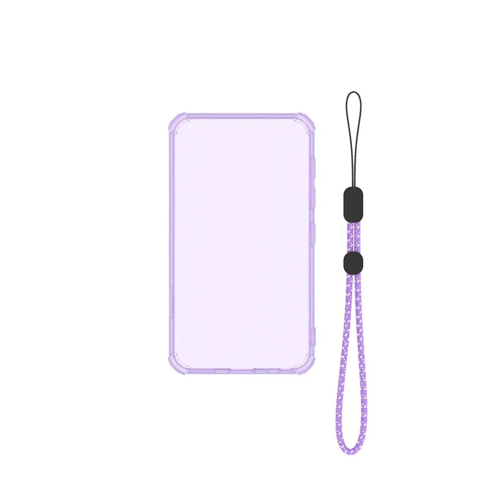 Transparent Protective Case Shockproof with Lanyard MP3 Player Cover Anti-Scratch Soft TPU for Innioasis G5 MP3 Player
