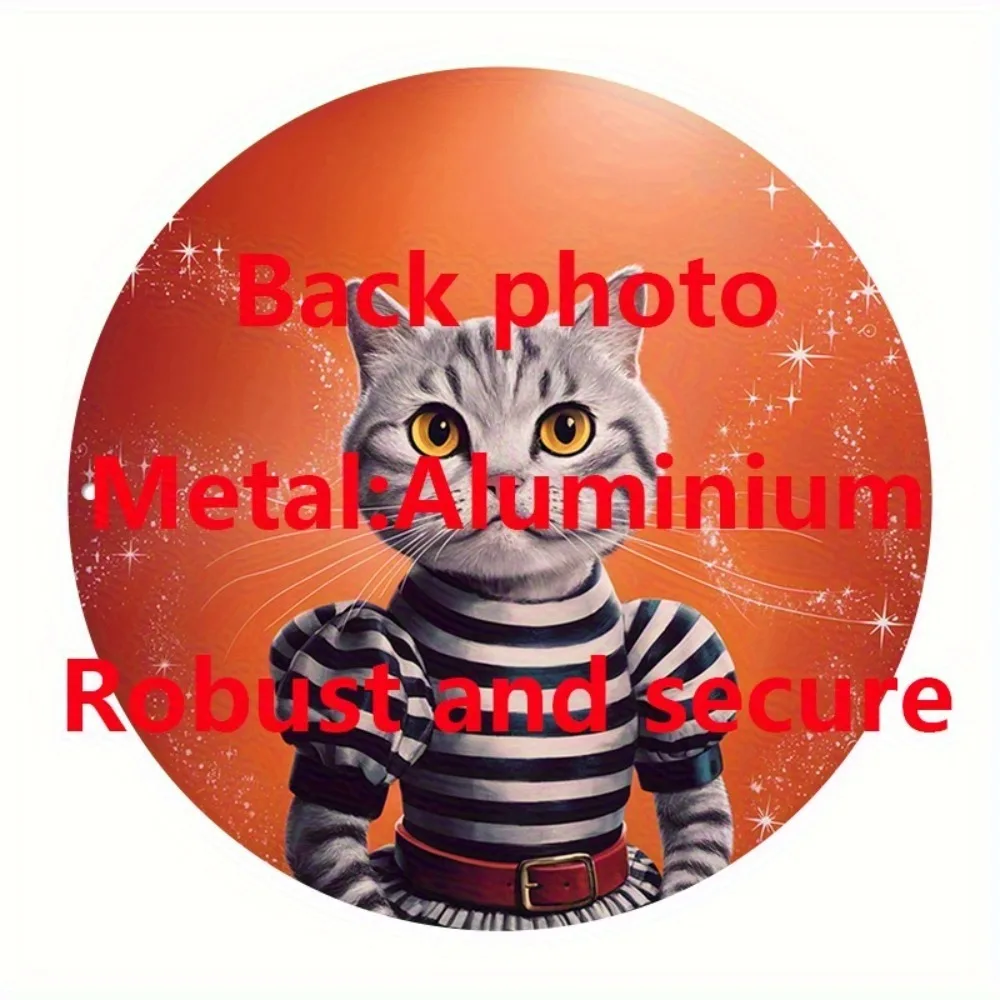 CIFbuy Personalized Photo Metal Wall Sign,Custom Upload Picture Round Decor (Only For Decoration)