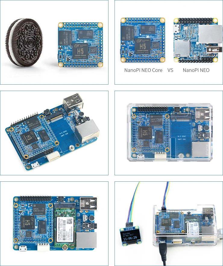 Imagem -04 - Placa Núcleo Nanopi Neo Amigável Core2 Allwinner h5 Quad-core A53 Sistema Ubuntu