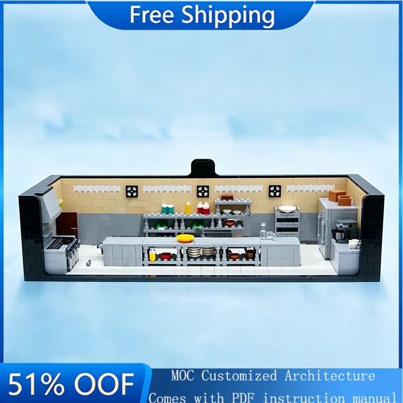 880 PCS MOC Famous Movie Series Scene Avoiding Dinosaur Chase Building Model Custom Puzzle Technology Creative Assembly Toy Gift