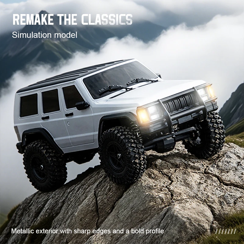 

JJRC 1/18 Scale 4x4 High-Torque RC Rock Crawler - All Terrain Remote Control SUV With Diamond Axles | Large RC Car For Adults