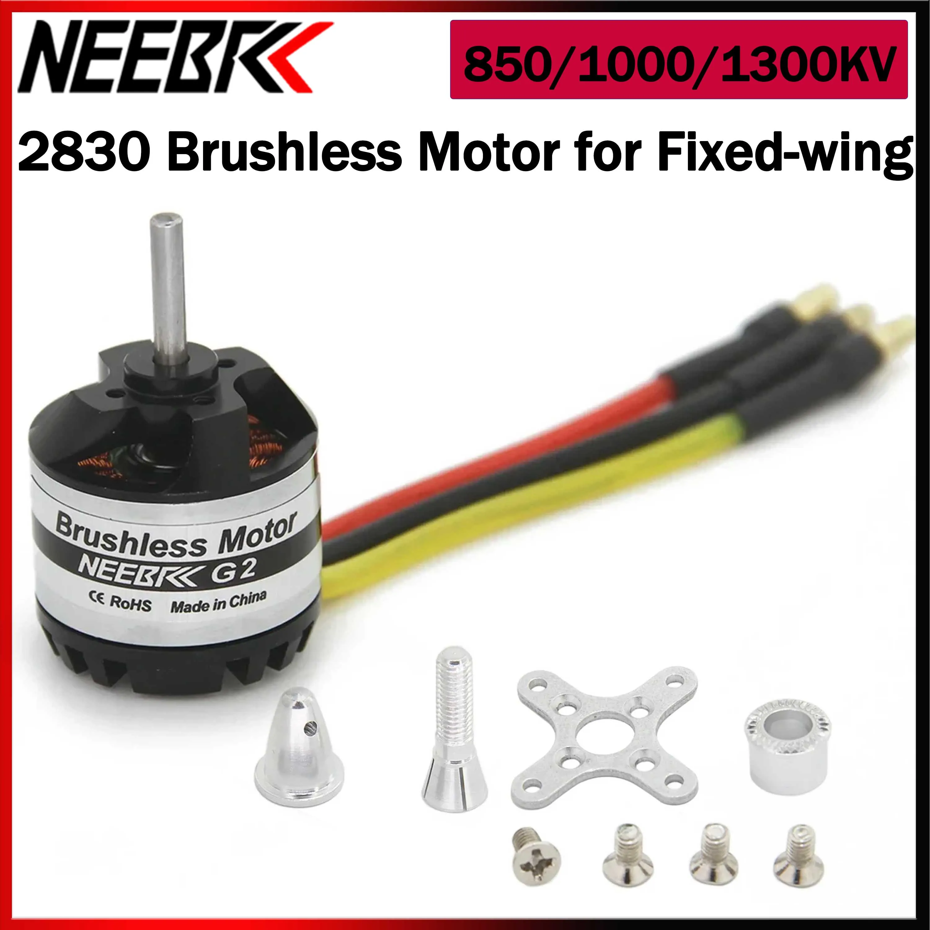 

1/2/4 шт. D2830 850KV 1000KV 1300KV бесщеточный двигатель 2-4S для радиоуправляемого самолета, мультикоптера с неподвижным крылом, FPV, дрона, вертолета, лодки