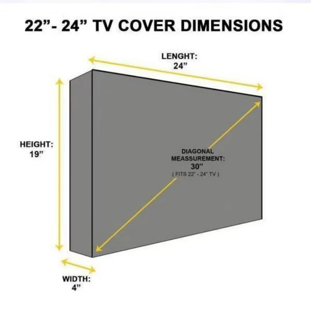 غطاء تلفزيون خارجي مقاوم للماء والغبار للحماية على مدار السنة متوافق مع أنظمة التركيب المتعددة #2