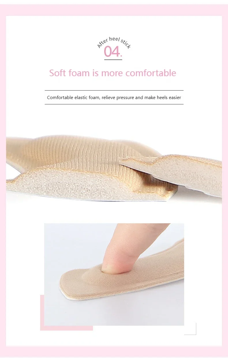 Frauen-Einlegesohlen für Schuhe, High-Heel-Aufkleber, Größe anpassen, selbstklebende Fersen, Einsatz, Fußschutz, Aufkleber, Schmerzlinderung, Fußpflege-Pad – Detail 7