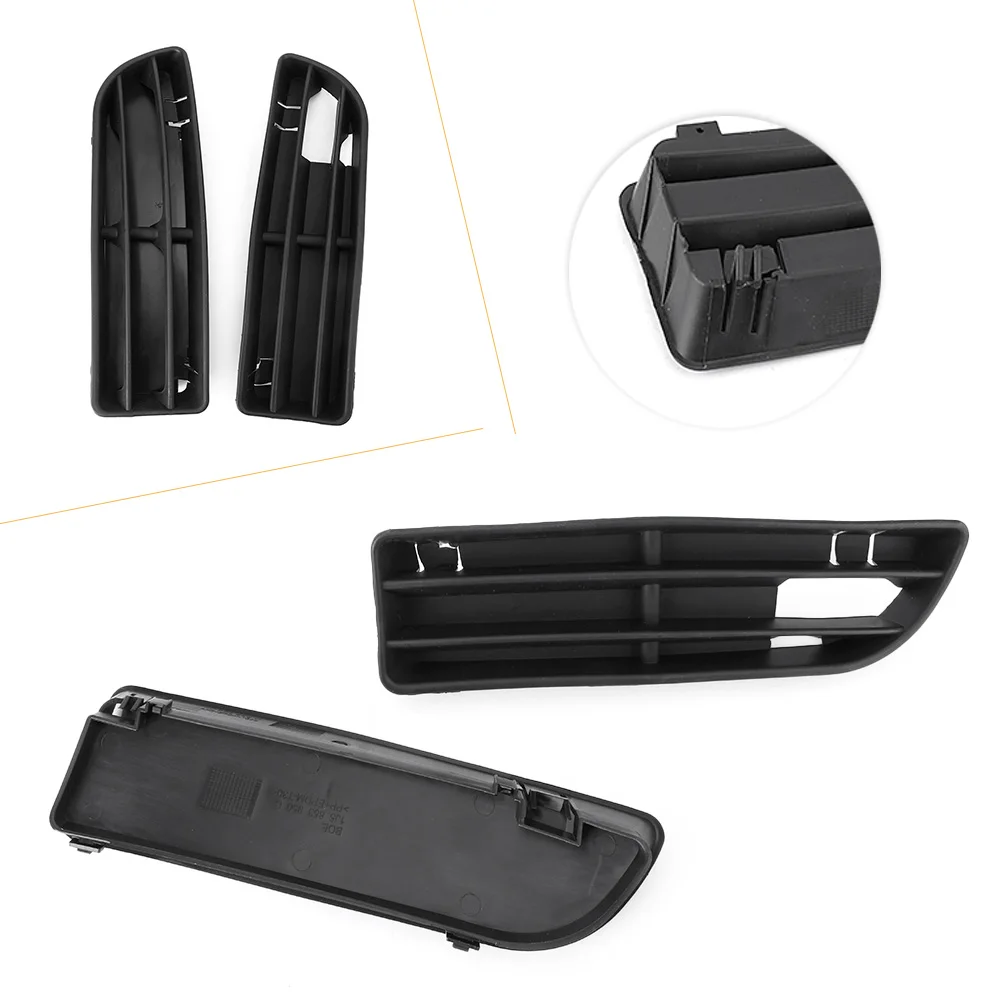 Car Front Bumper Grill Lower Side Vent Grille Cover Set For VW Volkswagen Jetta Bora MK4 1999 2000 2001 2002 2003 2004 2005