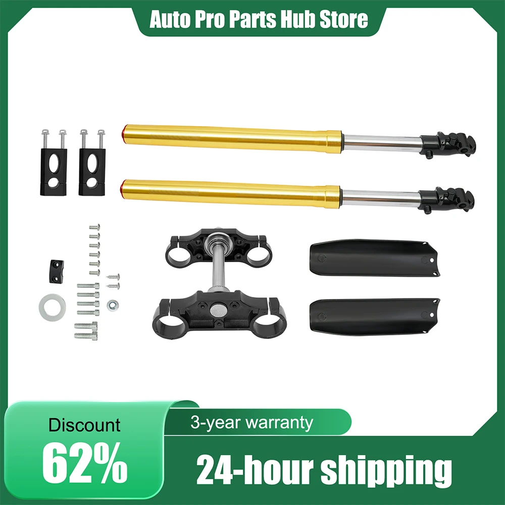 29In الجبهة شوكة صدمة، 45 مللي متر/48 مللي متر الثلاثي شجرة المشبك ، ل 110cc 125cc حفرة الدراجة الترابية ، الجبهة شوكة تعليق سبائك الألومنيوم