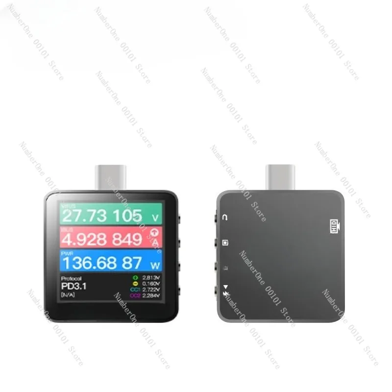 USB Power Meter Tester,Voltage and Current Detector for Mobile Phone Chargers,PD Protocol Tester with Digital Display