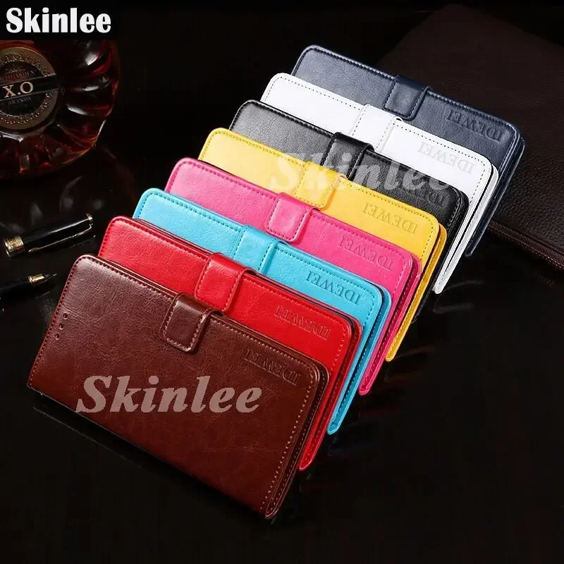 Skinlee For Sharp Aquos Sense 5G Flip Case With Card Slot Leather Wallet Pocket Cover For Aquos Sense4 4G Lite Back Coque