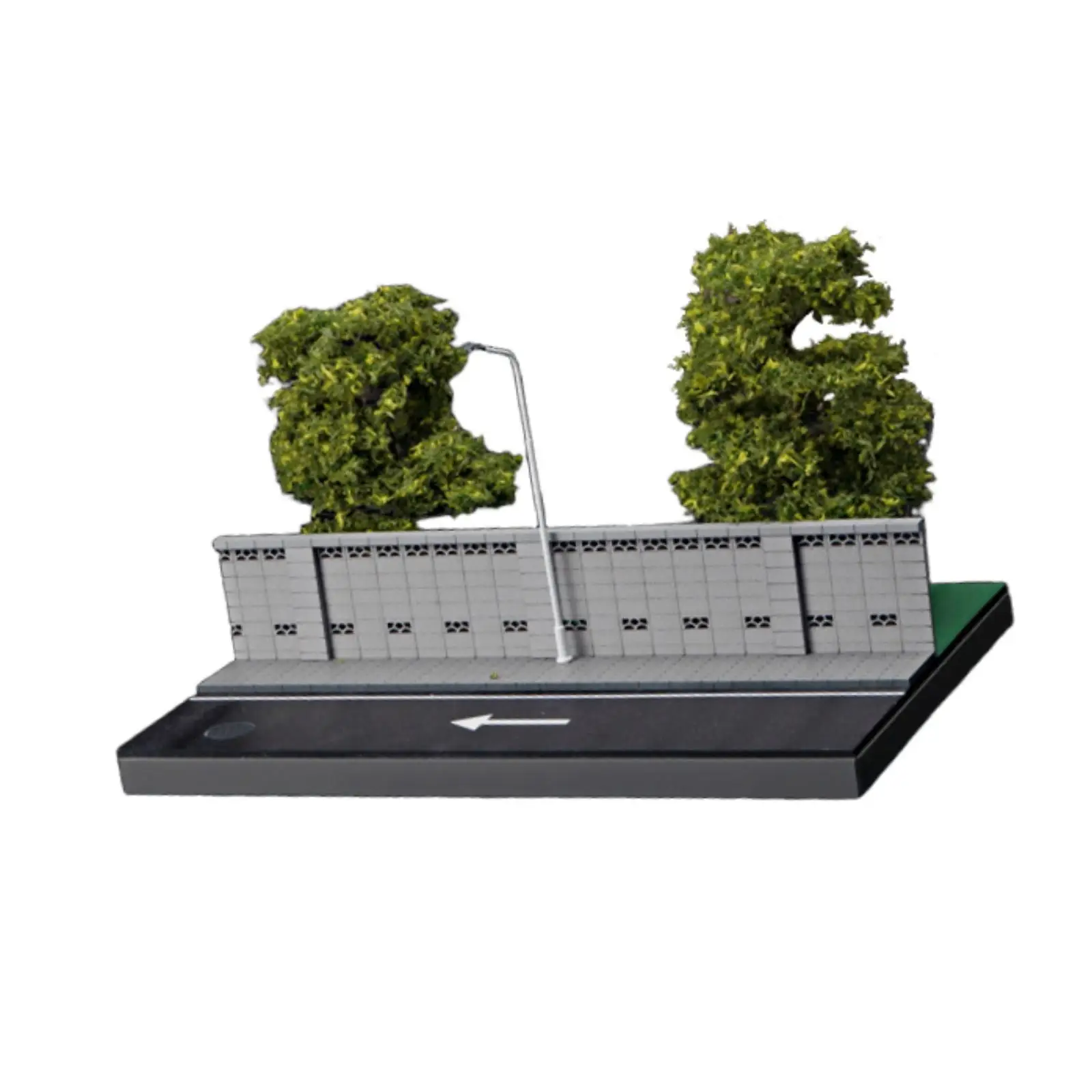 1/64 Vehicle Model Display Case Scene Accessory for Diorama Sand Table Scene