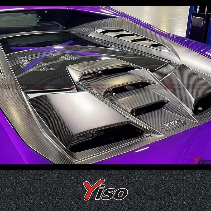 Suitable for LP580 610 Hurricane Modified encirclement Aerodynamic kit Tecnica tail cap Carbon fiber rear engine cap