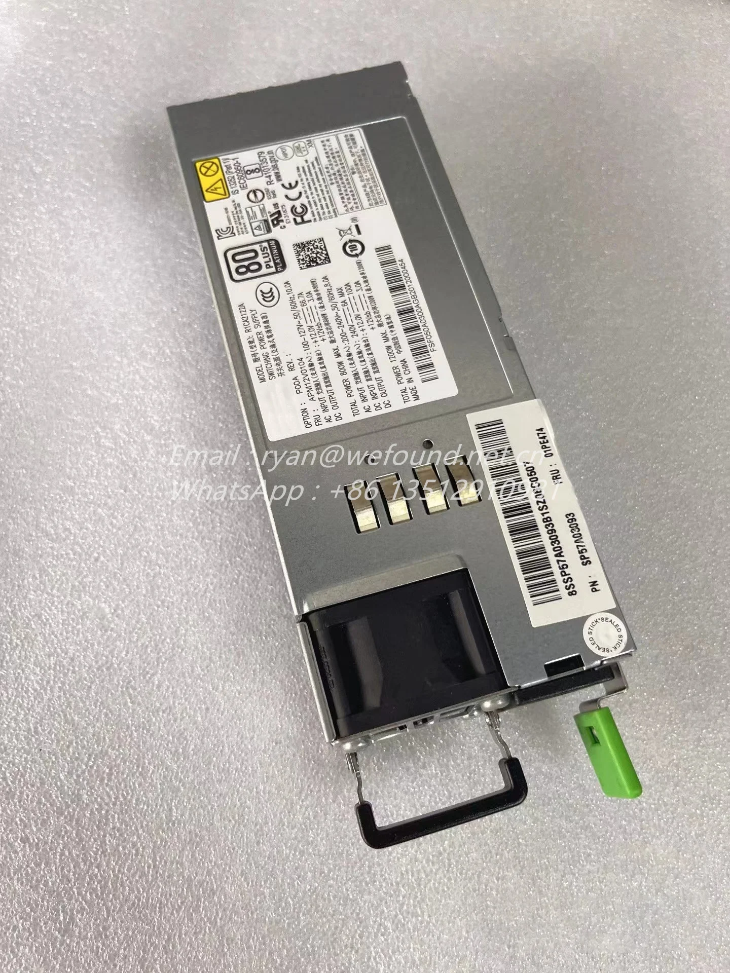 Fonte de alimentação R1CA2122A para Acbook, comutação 1200W, APM12V0104