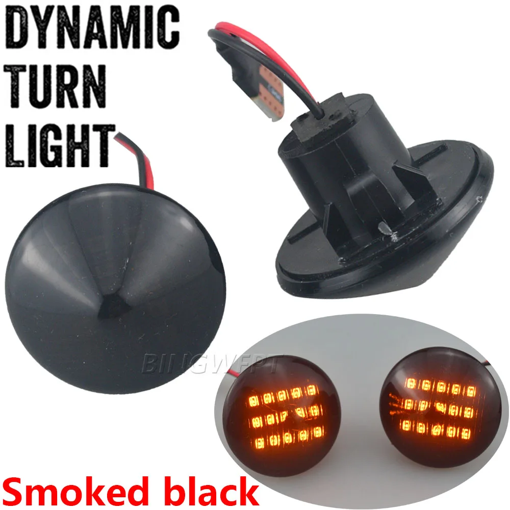 2PCS Side marker lamp for Fiat Punto 188 MK2 1999 - 2012 Dynamic LED Indicator Side Marker Turn Light Signal Lamp