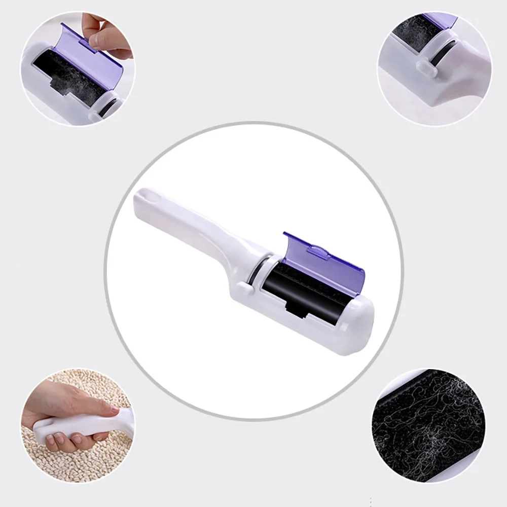 Reusable Portable Roller For Clothes Clothes Dust Removal Brush Sticky Brush Clothes Suction Brush Household Cleaning Tools