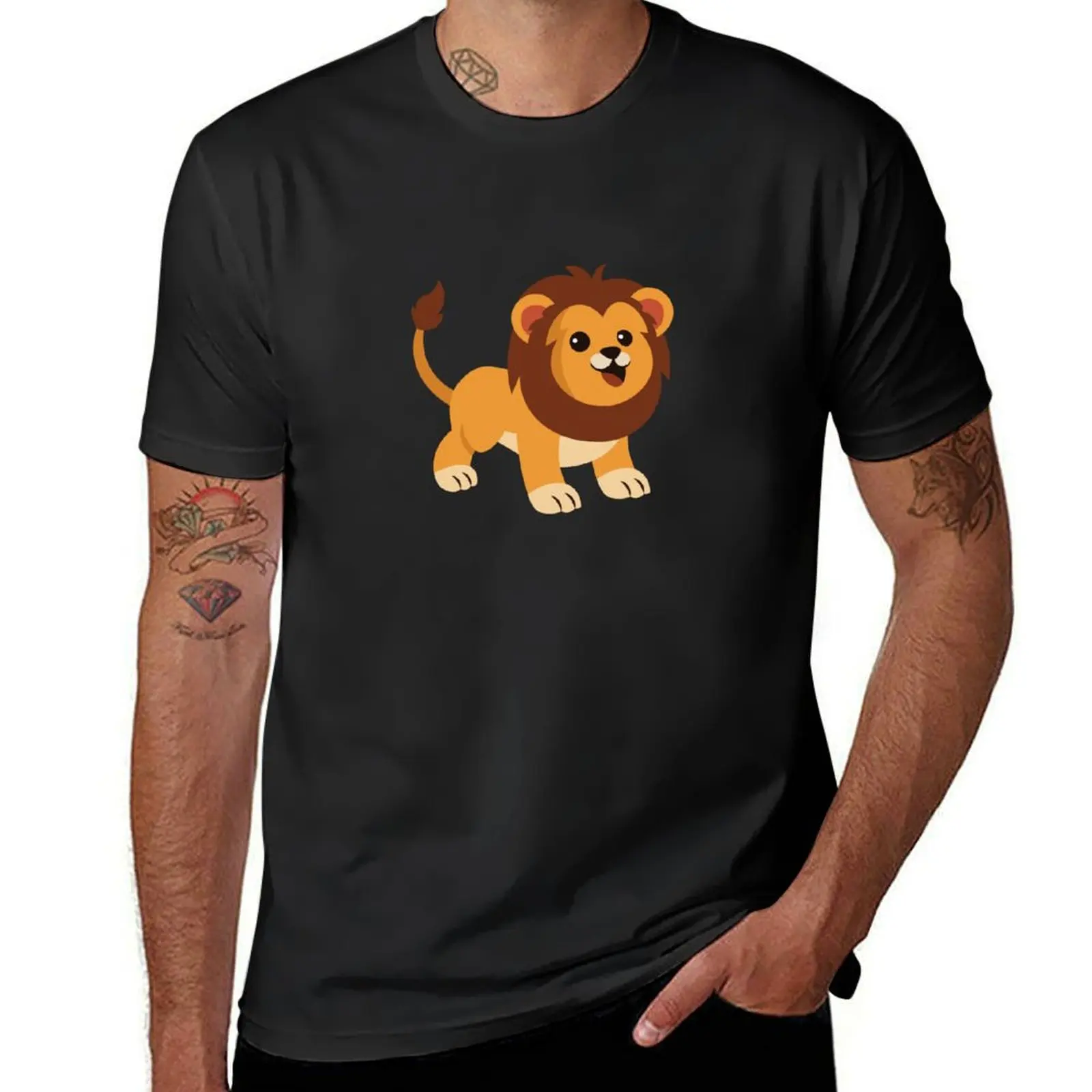 Lovable Lion T-Shirt summer clothes tops korean fashion t shirts for men