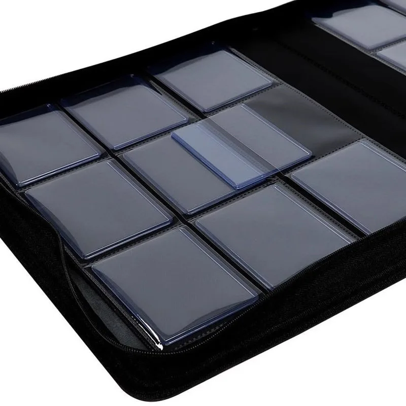 PU Suede 288 Hold TCG Card Binder 9 Pocket Zippered Waterproof for Pokemon YuGiOh Magic Cards Anime Game Card Collection Album view 5
