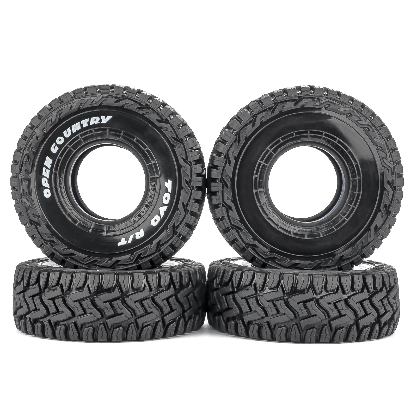 PYFORE 1,9 Zoll 120x49mm 4 Stück Kletterreifen für 1/10 1/8 RC Modellauto Crawler Zubehör – Detail 2