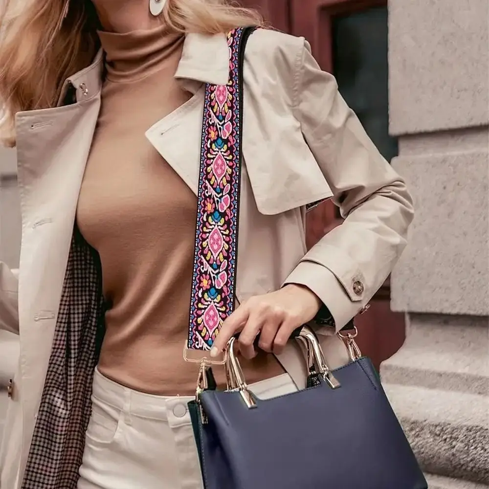 

Nylon Crossbody Bag Strap Diamond Pattern Adjustable Shoulder Bag Belts Detachable Replacement Messenger Bags Strap