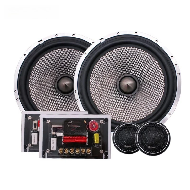 Wholesale 6.5 Inch 80-160W 3 Way Active Car Component Speaker, Professional Auto Audio Loudspeaker Unit